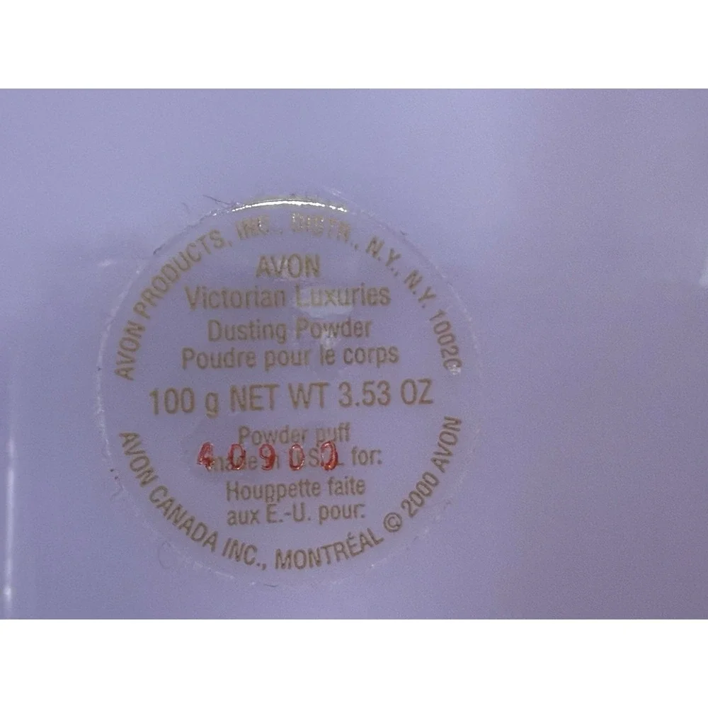 Vintage Perfumed Body Powder‎ With Puff, Avon Victorian Luxuries 3.53oz 2000